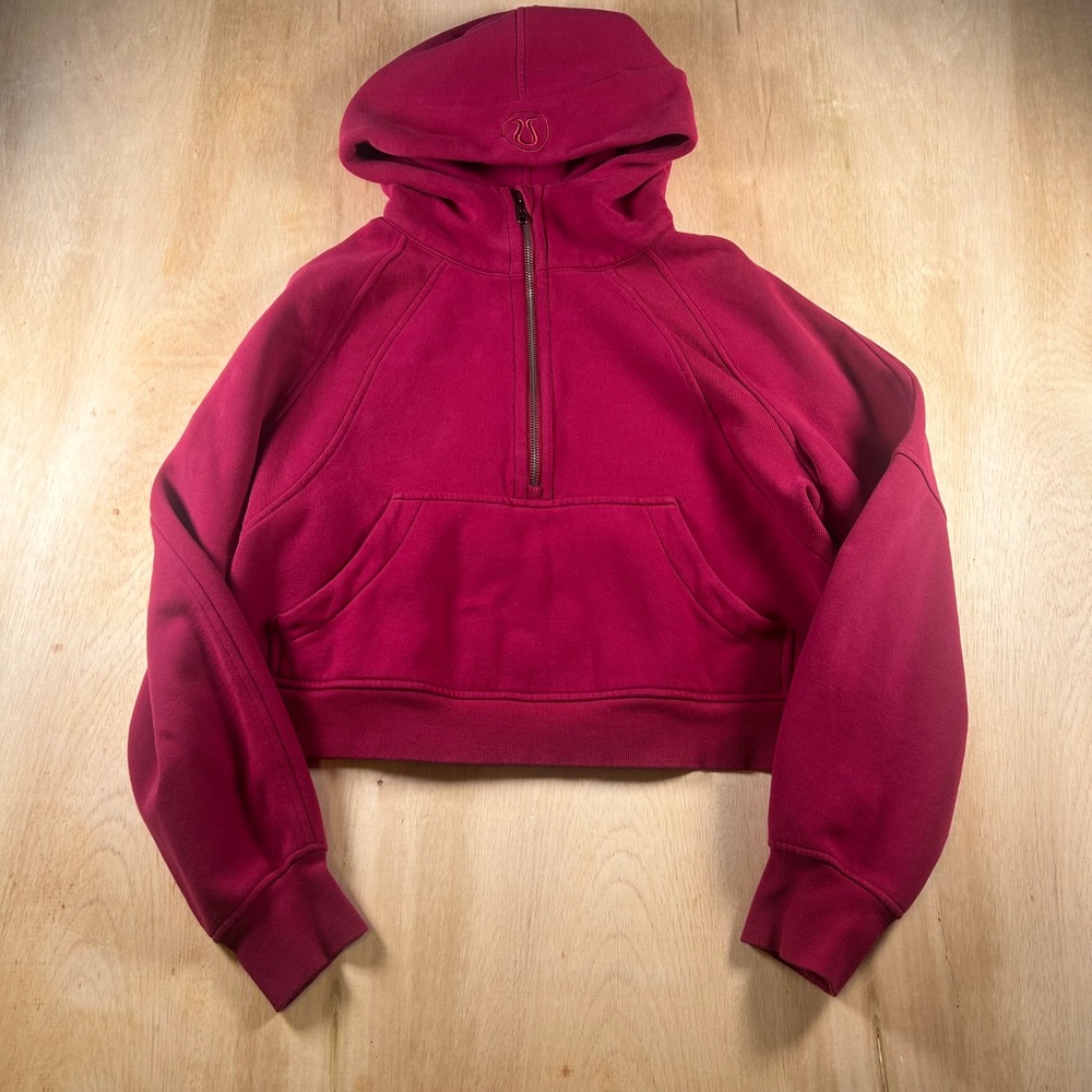 Lululemon Scuba Oversized Half-Zip Hoodie Berry Pink M/L
